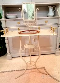 Antica toilette francese fine 800 in ferro battuto