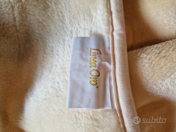 coperta ciniglia panna 