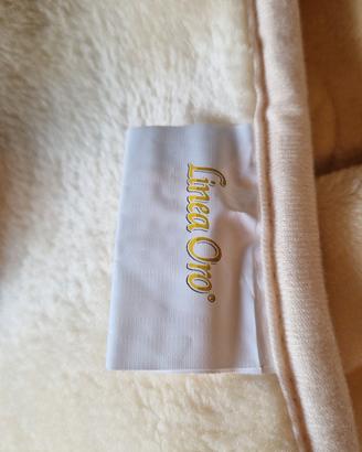 coperta ciniglia panna 