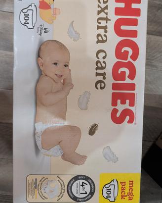 Huggies Extra Care Bebe 104pz, Pannolini Taglia 2