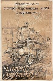 POSTER Inaugurazione Cuneo Ventimiglia Nizza 1979