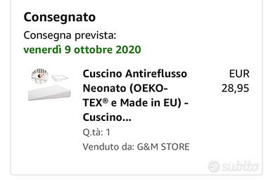 Cuscino antireflusso neonato