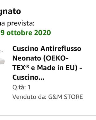 Cuscino antireflusso neonato