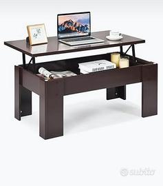 tavolino da soggiorno con vano portaoggetti