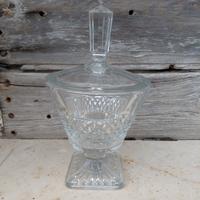 Contenitore Vintage in vetro arredo modernariato 