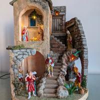 Presepe artigianale con statue Landi Moranduzzo