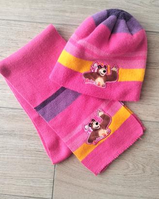 Sciarpa con cuffia Masha & Orso