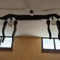 Lampadario giogo buoi