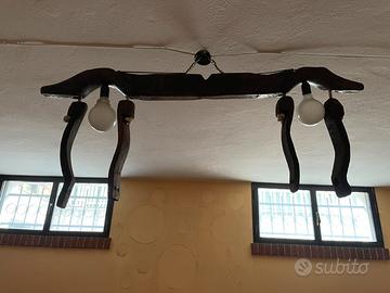 Lampadario giogo buoi