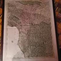 Cartina XIX secolo regioni Toscana e Emilia