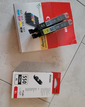 Cartucce Canon PIXMA 550XL/551