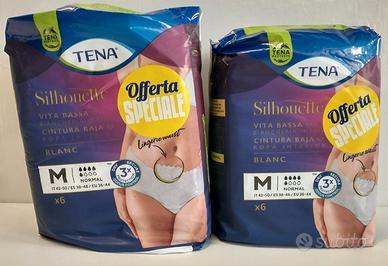 Tena Silhouette Blanc Taglia M  2 Confezioni