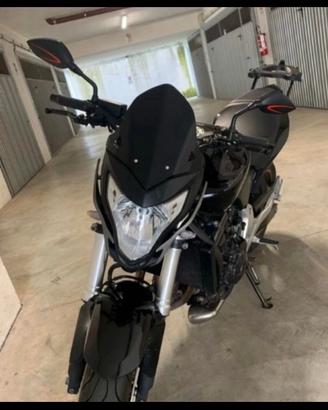 Specchietti moto Chaft coppia Ø10mm Nero/Rosso