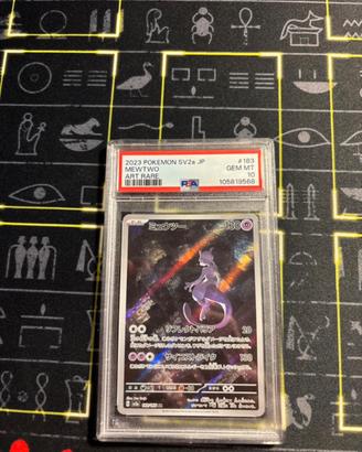Mewtwo sv2a jap gem mint psa 10 #163 carte pokemon