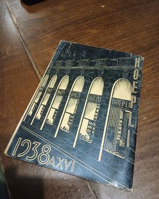 Raro Catalogo-Calendario HOEPLI 1938 (A. XVI) - Il