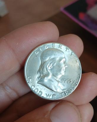 mezzo dollaro argento del 1953 alta conservazione