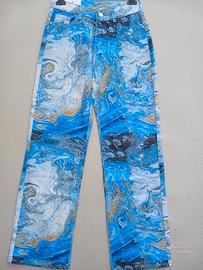 jeans da donna effetto marmorizzato,nuovi 