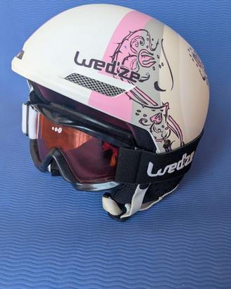 Casco sci e maschera wedze donna nuovo