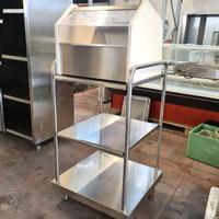 scaffale pane e vassoi self-service usato