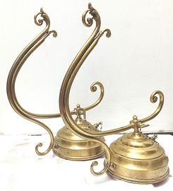 coppia basi lampade/applique ottone LIBERTY rare