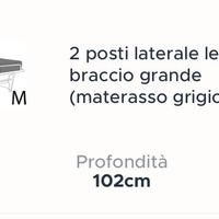 Divano letto contenitore Chateau D'ax