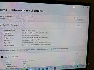 Samsung book3 360 tenuto bene