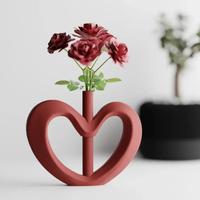 Vaso a forma di cuore per San Valentino