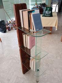 Libreria vetro legno