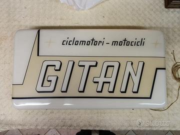 GITAN MOTO insegna tabella ORIGINALE epoca nuova !