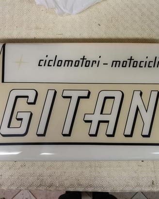 GITAN MOTO insegna tabella ORIGINALE epoca nuova !