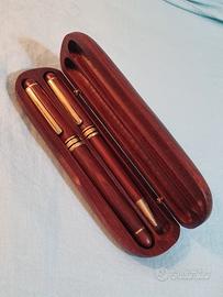 Set penne in legno con astuccio 