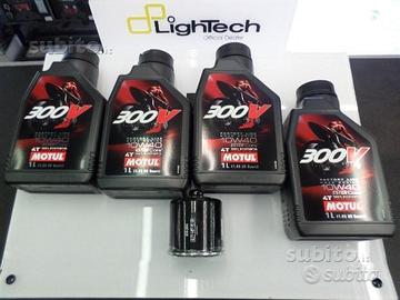 Stock tagliando 4 litri motul 300V + filtro