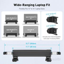Blocco di Sicurezza per Laptop Cavo Chiavato: 12"-