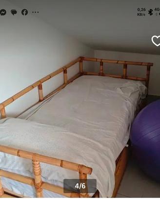 divano letto VIMINI naturale 
