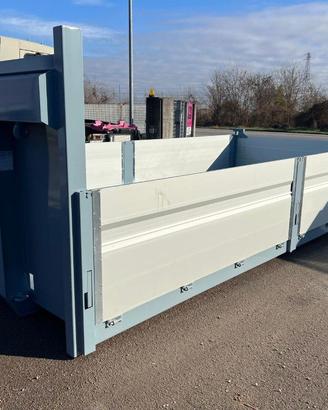 CONTAINER SCARRABILE NUOVO A PIANALE CON SPONDE