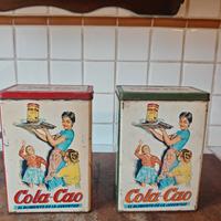 Coppia scatole pubblicitarie cola cao