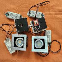 Set di n. 4 faretti orientabili da incasso