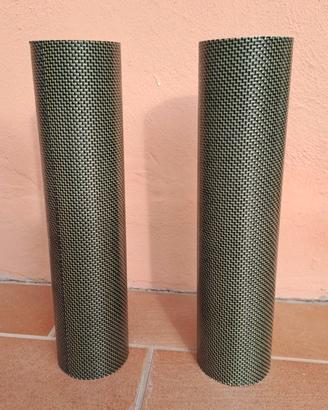 cover scarichi moto  carbon kevlar