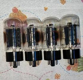 4 VALVOLE 6L6GB DD GETTER BLACK PLATE  GENERAL ELE