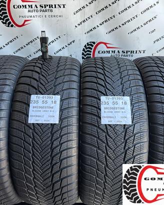 4 PNEUMATICI 235/55 R18 BRIDGESTONE INVERNALI