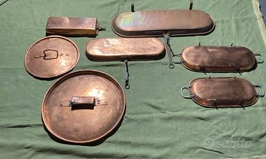 Pentole in rame antiche