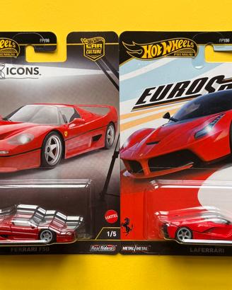 Hot Wheels Premium Ferrari Set - F50 & LaFerrari