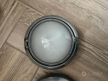 Applique Metropoli  in vetro e acciaio , Luceplan