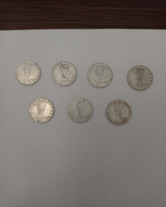 Monete da 5 lire dal 1951 al 1954