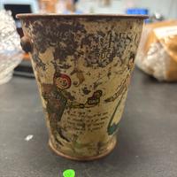 Vaso cirio in ferro vintage