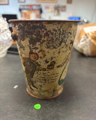 Vaso cirio in ferro vintage