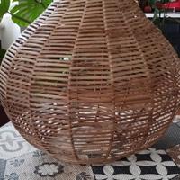 Lampadario in vimini