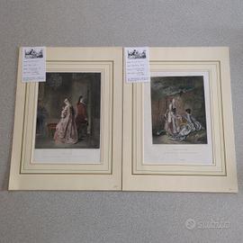 Coppia di stampe -  Peter Lightfoot - XIX sec.