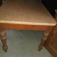 tavolo antico in legno e marmo verona