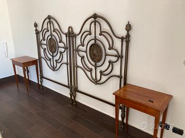 Letto matrimoniale ottone dell'800